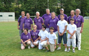 Ils sont pas beaux les Archers du Val d'Ay avec les médaillés du premier et du dernier rang !!