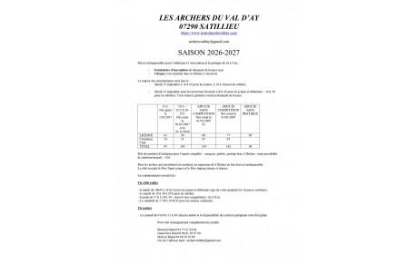 Rentrée 2026-2027